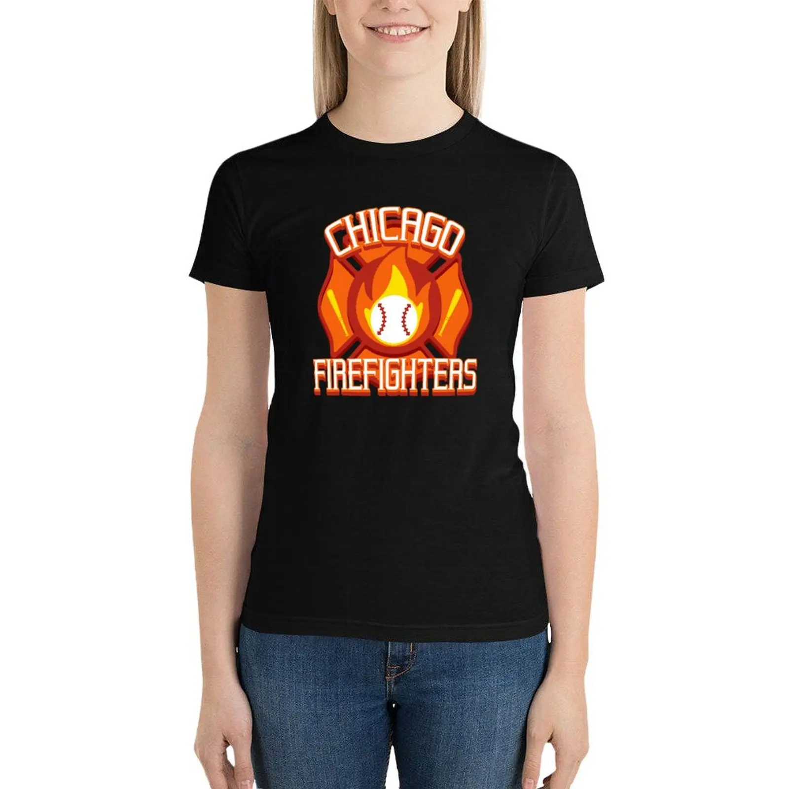 Chicago Firefighters Logo - Blaseball T-Shirt Aesthetic clothing summer tops korean fashion t-shirt dress for Women plus size