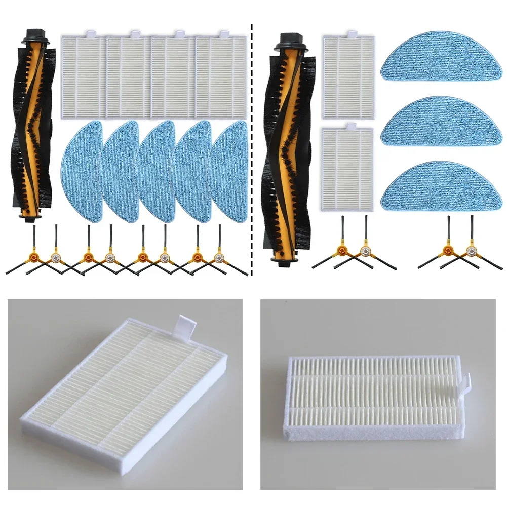 Main Brush Side Brush Filter Screen Mop Accessories For BObsweep PetHair  Vacuum Cleaner Accessories Home Cleaning Tools