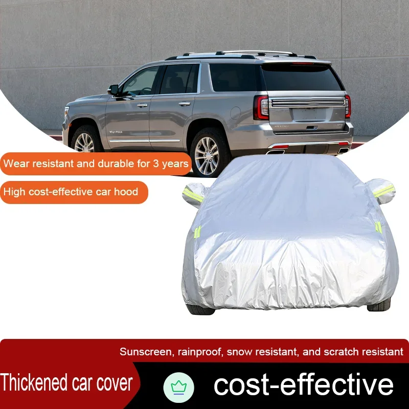 

Suitable for GMC Yukon outdoor sunshade, anti-ultraviolet, rain, snow, anti-fog and dust, full car cover, thickened