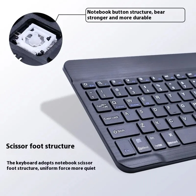 10 inch Bluetooth Keyboard for iPad Air Pro 10.9 for Samsung Xiaomi Huawei Tablet Phone Laptop Universal Keyboards Rechargeable