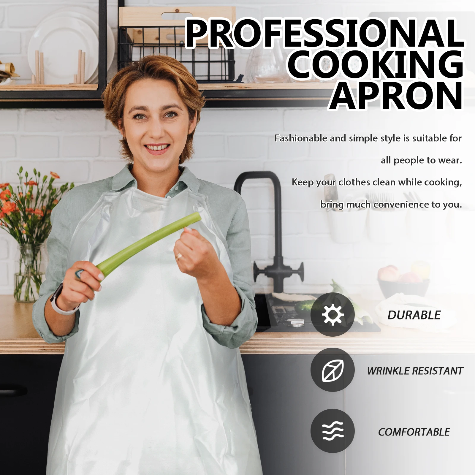 

Waterproof PVC Dish Use Easy Clear Kitchen Coffee Shop Plastic Apron Dishwasher Apron Hotel Bar