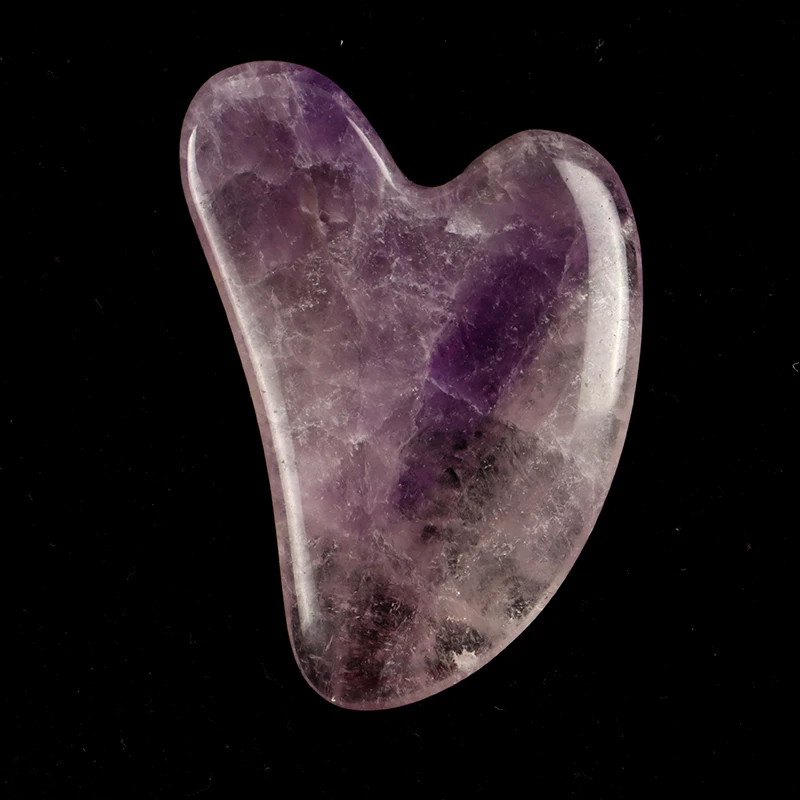 Heart Guasha Stone Face Rose Quartz Jade Massage Tool Chin Nose Lifting Firming Scraping Board Massage Facial Health Care Skin