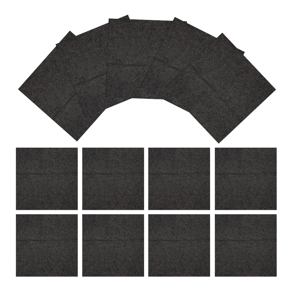 

20Pcs Kitchen Cleaning Cloths Dish Towels Highly Absorbent Reusable Car Window Bathroom Cleaning Rags 30x30cm Black