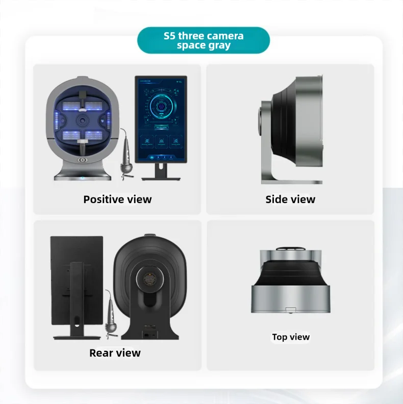 2025年高品質21.5インチマジックミラーデスクトップ肌分析機人工知能3D顔毛分析機