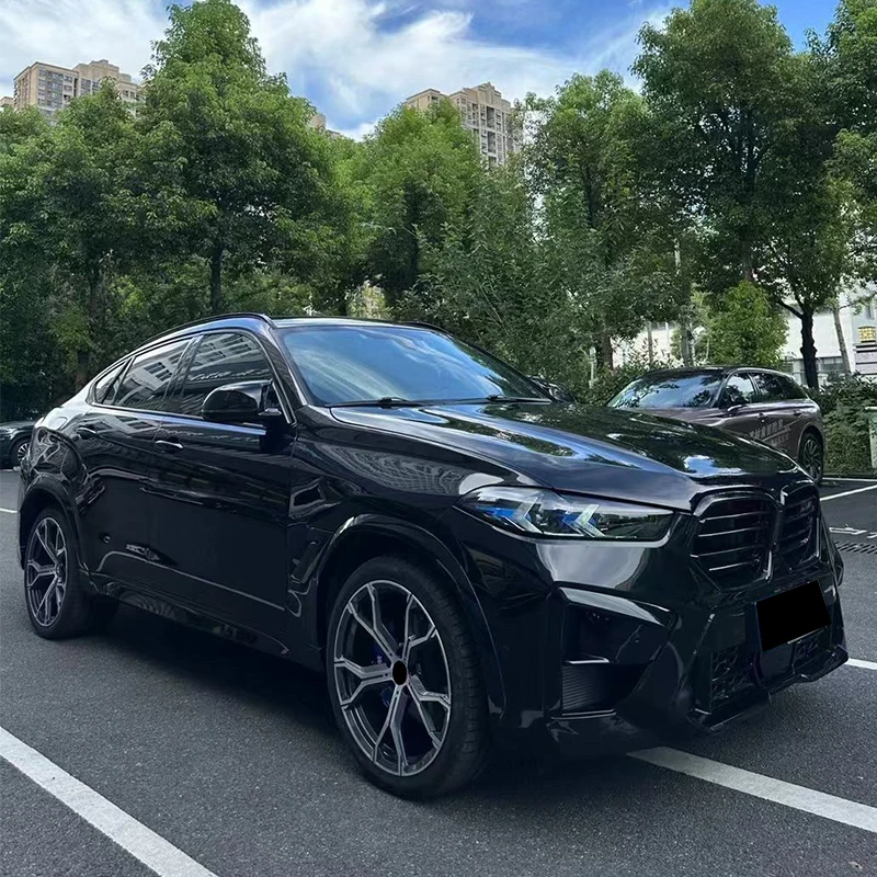 suitable for 2015-19 BMW X6 F16 Body Kit Upgrade to 2024 X6M External Front and Rear Bumper Grilles Upgrade From Old to New