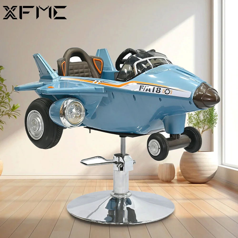 

Hair Stylist Kids Salon Chairs Beauty Salon Used Special Electric Cartoon Airplane Toy Baby Hairdressing Chair for Children