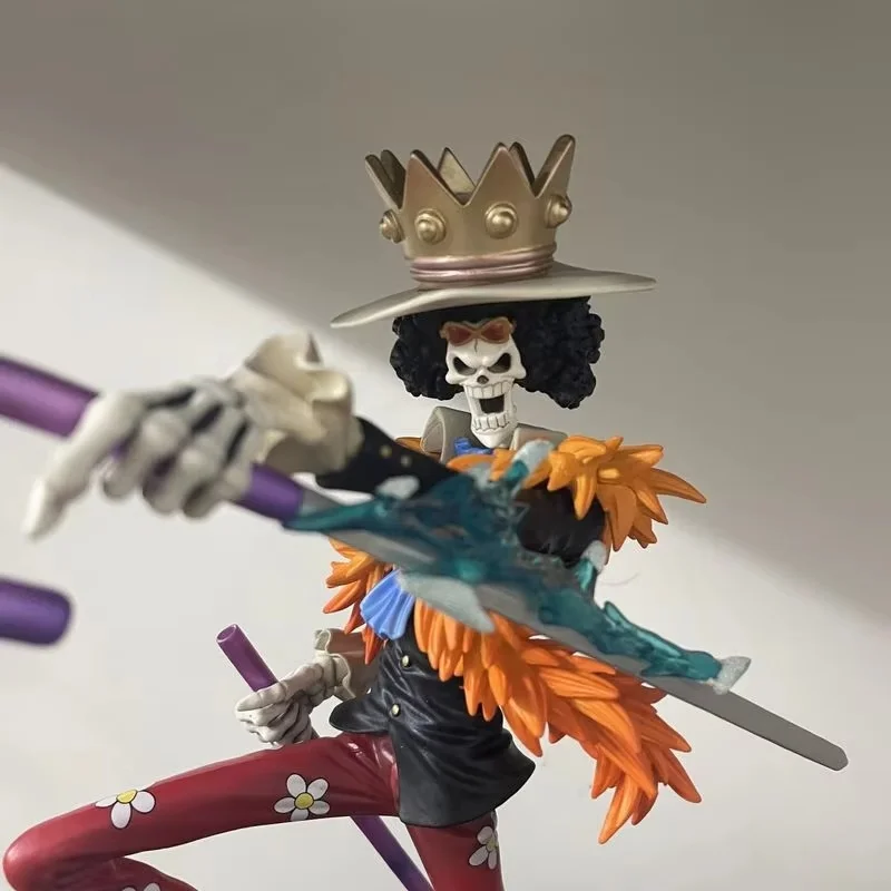 One Piece Figures Brook King Of Souls Musician Action Figure Two Years Later Meteor Burukku Anime Figurine Pvc Statue Model Gift