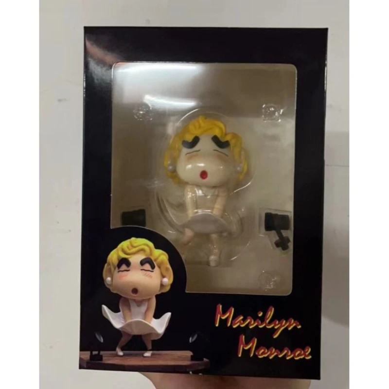 Crayon Shin-Chan Cos Action Figure for Children, Marilyn Monroe, Anime Model Collection, Statue Doll, Toy Gift, Desktop Decoration, Novo