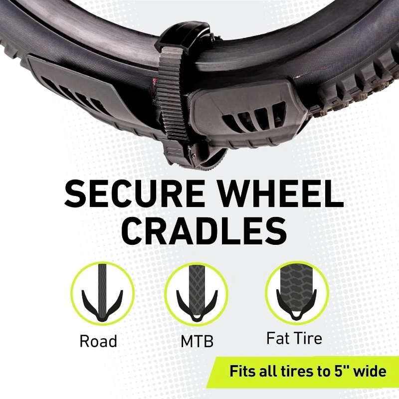 Bike Hitch Rack Rack Fits Fat Tire Mountain Bike Standard Bicycles  65lbs Per Bike Tilt Down/Fold Up Platform  Locking Tow Mount