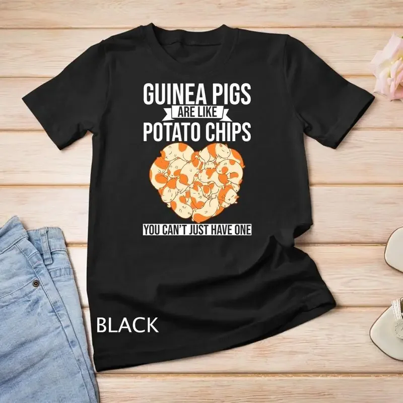 Guinea Pigs are like Potato Chips You Can t just have one Unisex T shirt