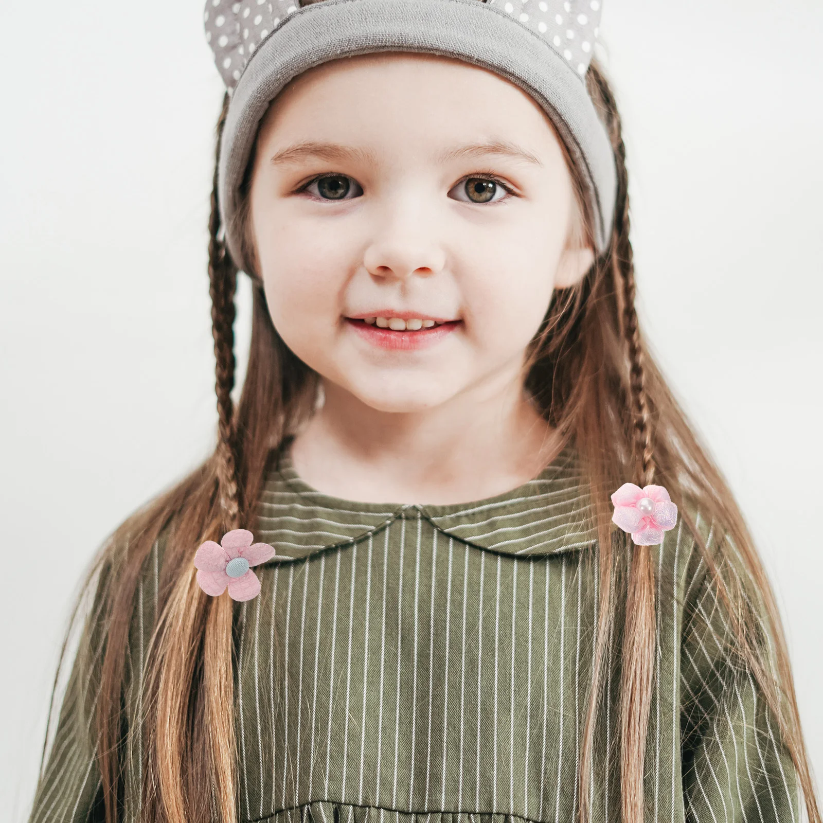 

31pcs Flower Ties Elastic Fabric Hair Ropes For Women Ponytail Holders Washable Soft Hair Accessories