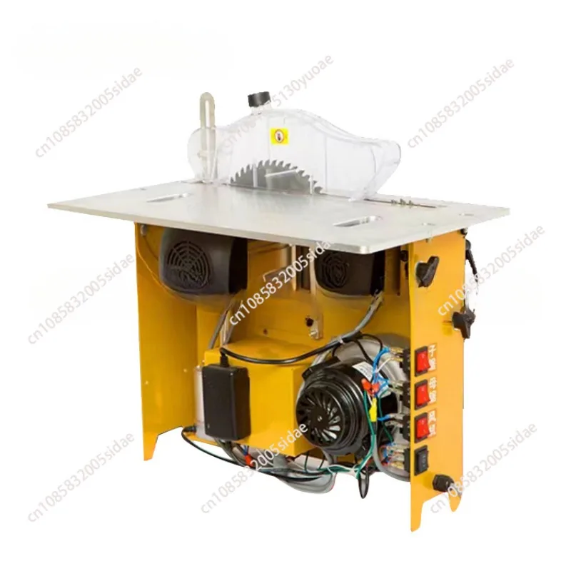 Electric Dust-Free Composite Wood Table Saw Multifunctional Woodworking Sliding Table Saw Integrated Precision Cut Saw