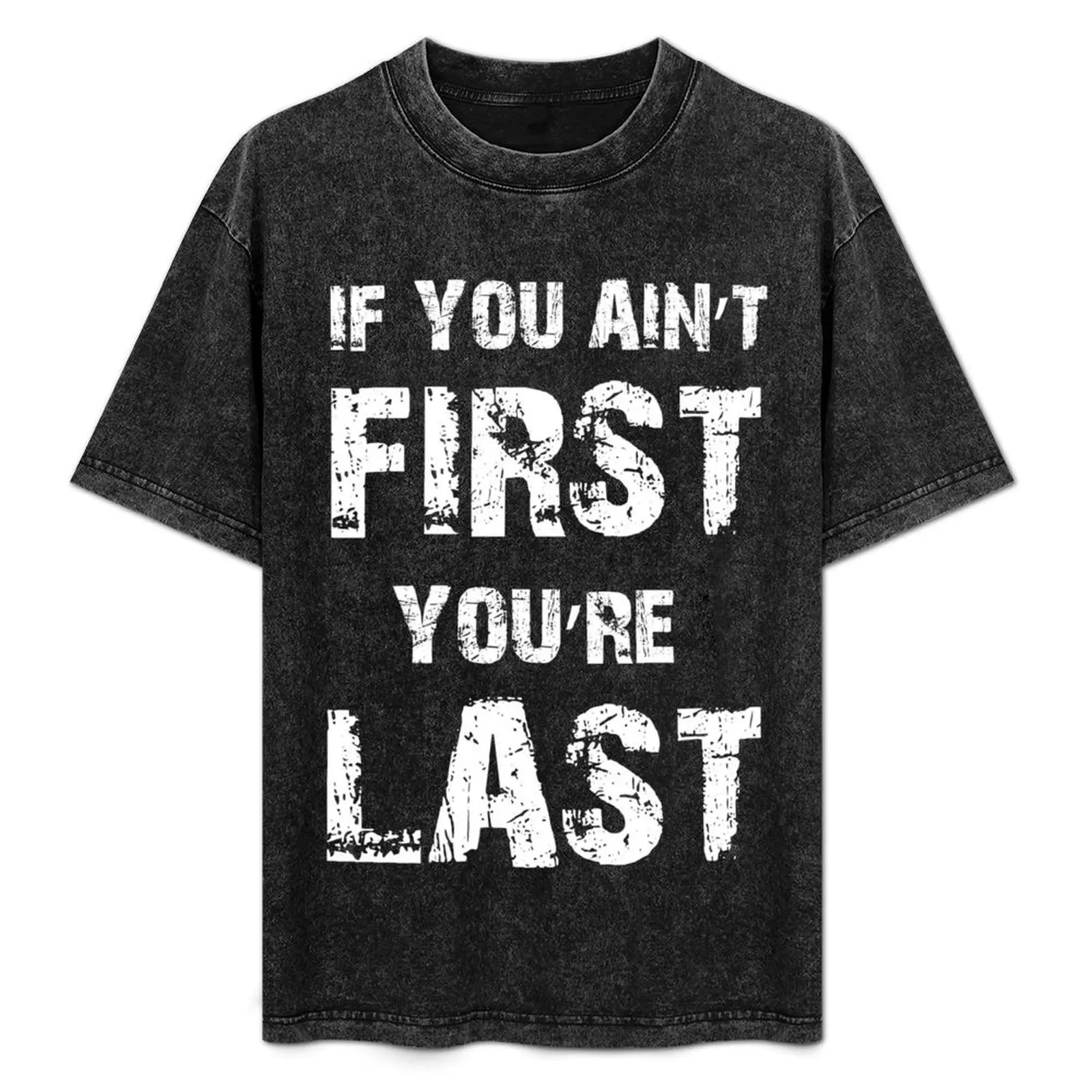 

Will Ferrell Ricky Bobby If You Ain't First You're Last T-Shirt Casual Trendy Short Sleeve T-Shirt