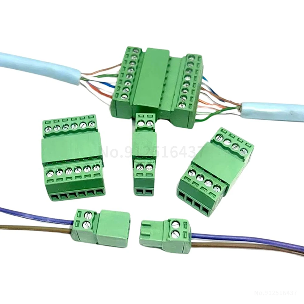 (1 Set) KF 2EDGRK + 2EDGK 2.54mm Miniature Plug-in Terminal Block Solderless Air-to-Air Complete Set 2-24P 15EDGKP 15EDGK 2.54