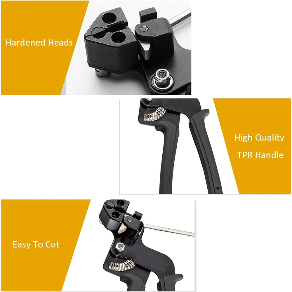 Automatic Zip Tensioning Tool Cable Ties Plier Cable Ties Guns Stainless Steel Hand Fastening Strap Cutting Wrap Tool