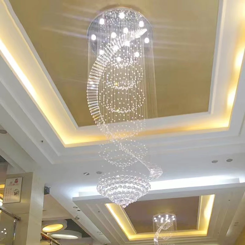 

Spiral Chandelier Staircase Lighting Spiral Crystal Chandelier For Stairs Spiral Long Chandelier Modern Staircase Chandeliers