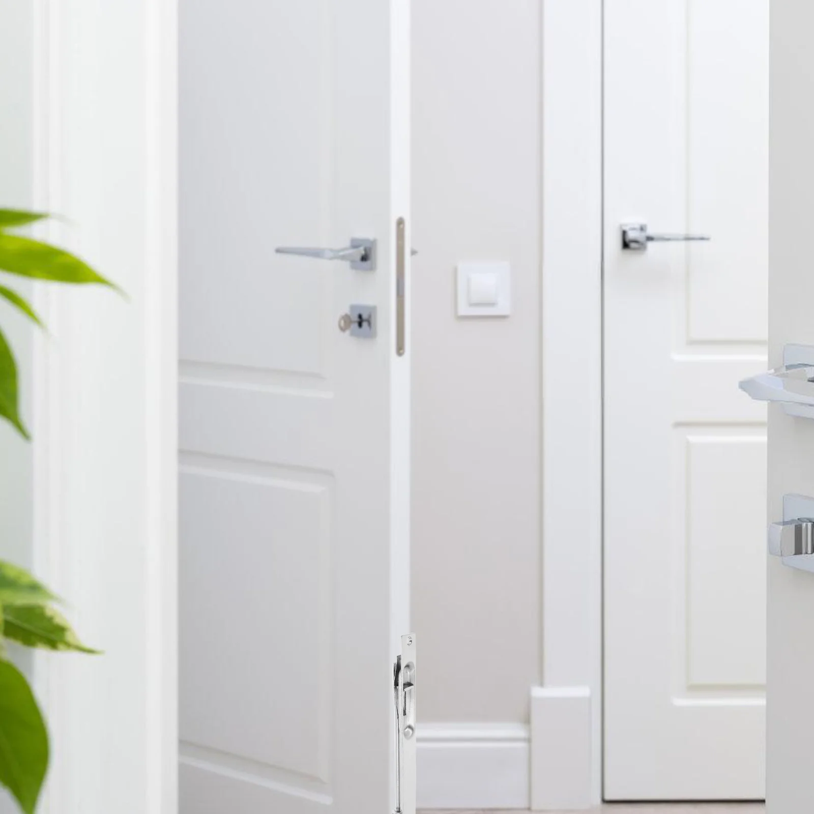 الفولاذ المقاوم للصدأ الأمن أخفى الشريحة الترباس قفل رافعة الباب عمل فلوش بولت مزلاج للأبواب المزدوجة قفل الباب الفرنسي المناسب #6