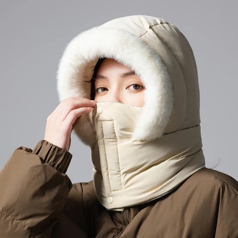 New Warm Scarf Mask Integrated Hat Coldproof Breathable Pullover Cap Windproof 3-in-1 Neck Warmer Outdoor Sports