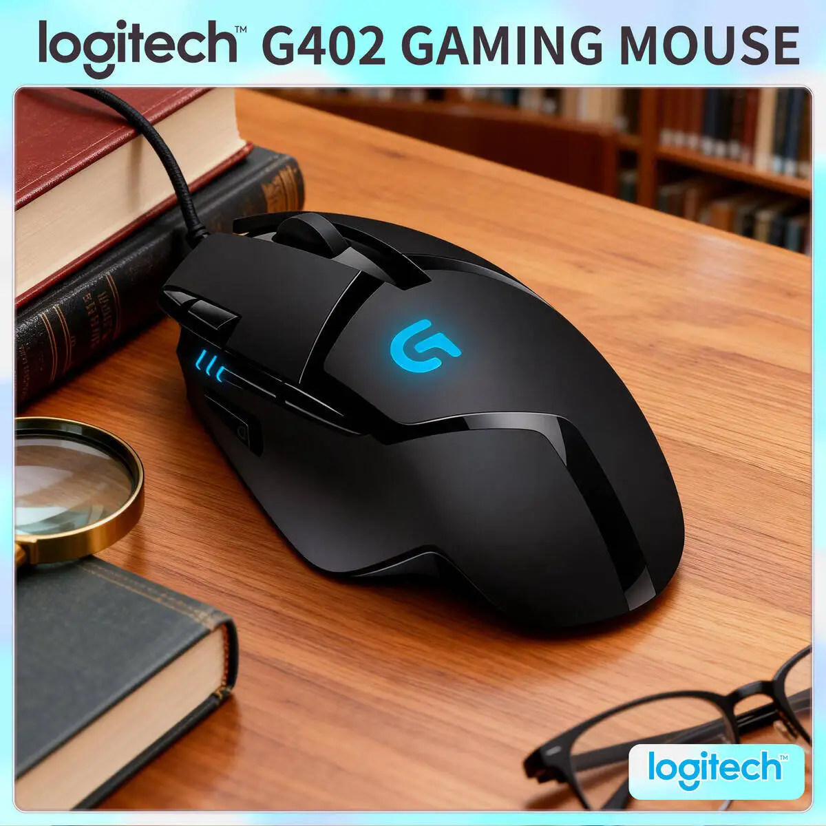

Проводная игровая мышь Logitech G402 Hyperion Fury, 8 программируемых кнопок, 4000 точек на дюйм, высокоскоростное отслеживание для геймеров