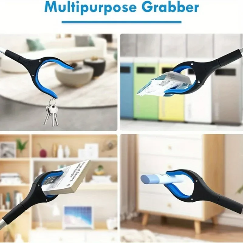 32-Inch Heavy Duty Garbage Grabber with 360° Rotating Clamp - Lightweight, Ideal for Seniors & Outdoor Use, laugage foldable image 3