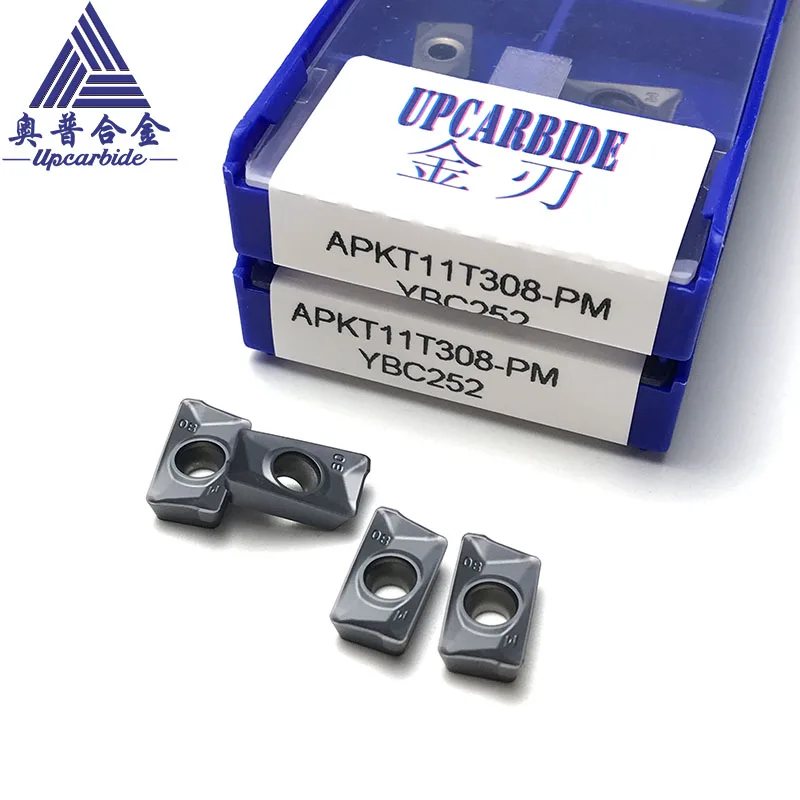 

10Pcs APKT CNC Cutting Tools APKT11T308-PM Carbide Milling Inserts for Steel/Harden Steel/Stainless Steel
