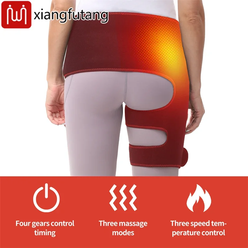 แผ่นประคบร้อนไฟฟ้าบริเวณสะโพก อุปกรณ์พยุงสะโพกแบบให้ความร้อนด้วยไฟฟ้า สำหรับโรคข้ออักเสบ/ต้นขา/ก้น แผ่นประคบร้อนไฟฟ้าสำหรับบรรเทาอาการปวดเส้นประสาทไซอาติก ของขวัญวันเกิดสำหรับคุณแม่/ภรรยา