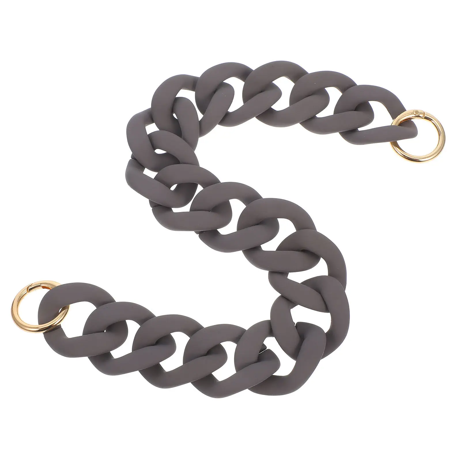 

Большой плоский акриловый ремень-цепочка для сумки, съемный ремень для ношения через плечо, модный аксессуар для замены ремня сумки