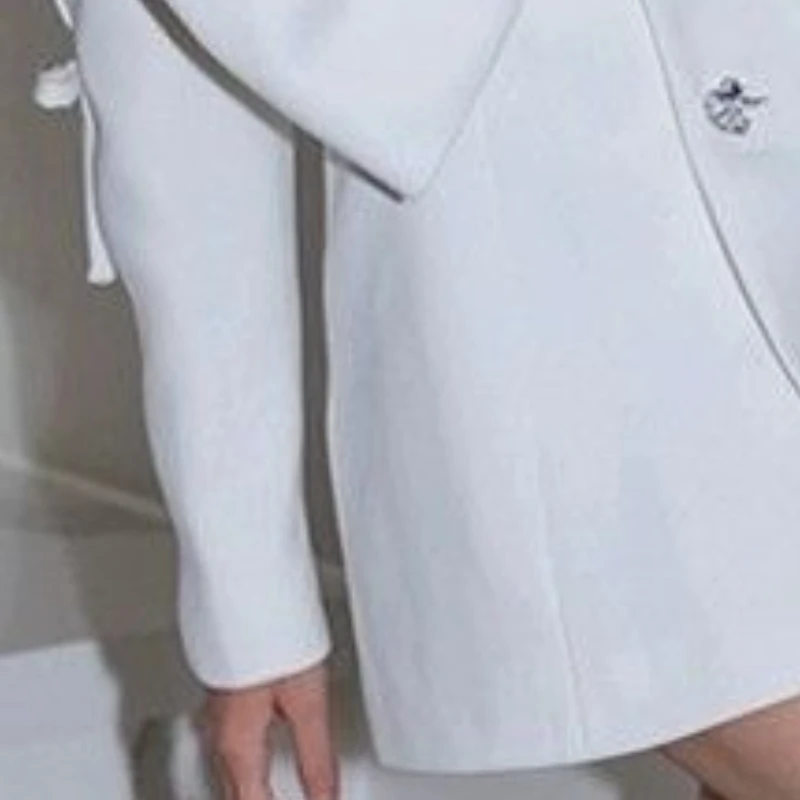 Women's Spring Autumn Blazers Outerwear Tops Suits Dresses A-line Skirts Bowknot Cover-up Buttons Aromatic Wind Design SimpleNew