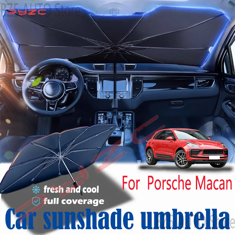 Для передней панели лобового стекла porsche Macan, солнцезащитного козырька, летние аксессуары, теплоизоляция, солнцезащитный козырек и защита от солнца.