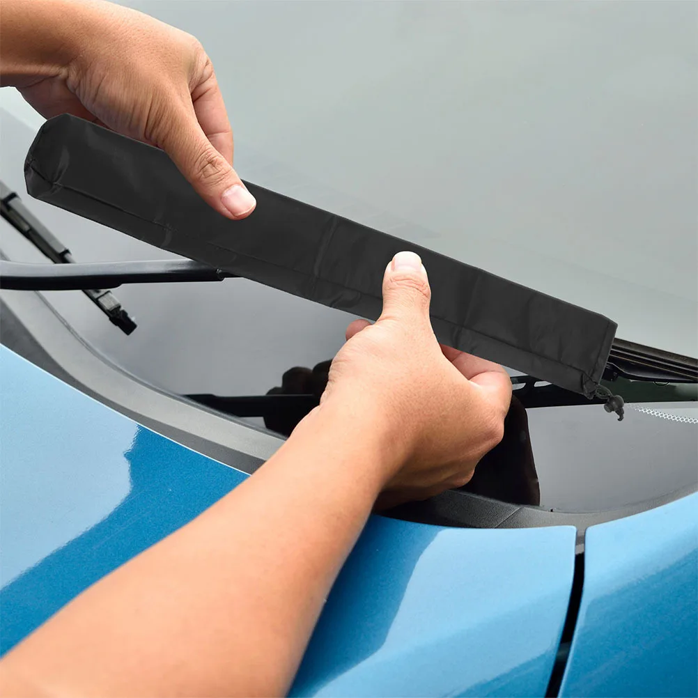 

2Pairs Car Wiper Sleeves Waterproof Windshield Wiper Protectors Shield from Bird Droppings Damage Tool-Free Installation