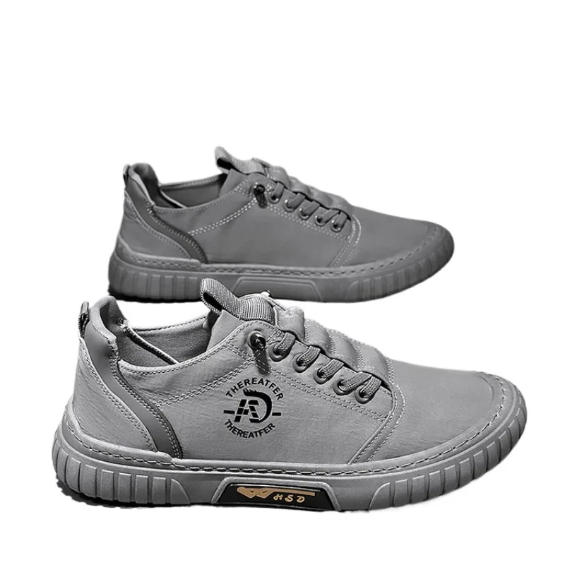 Men Casual Shoes Breathable Ice Silk Male Loafers Slip on Walking Flats Vulcanized Footwear Comfortable Running Driving Sneakers