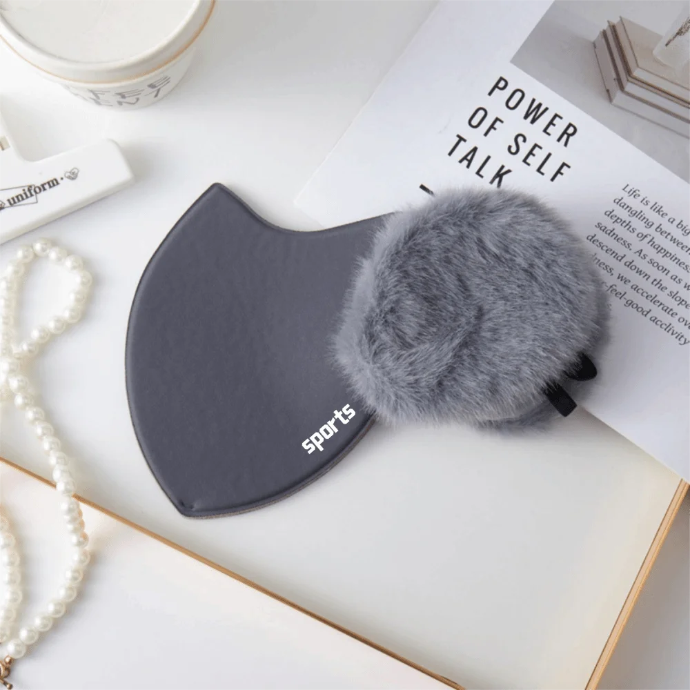 Maschera per il viso calda invernale per esterni Foderata in pile ispessito Paraorecchie due in uno Maschera da ciclismo traspirante antivento Protezione per le orecchie