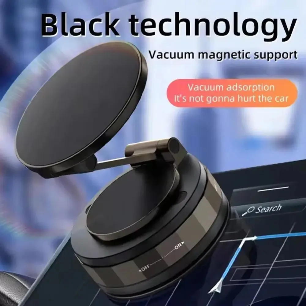 Suporte magnético de telefone para carro 360 ° giratório, dobrável e ajustável, suporte magnético para carro 2 unidades