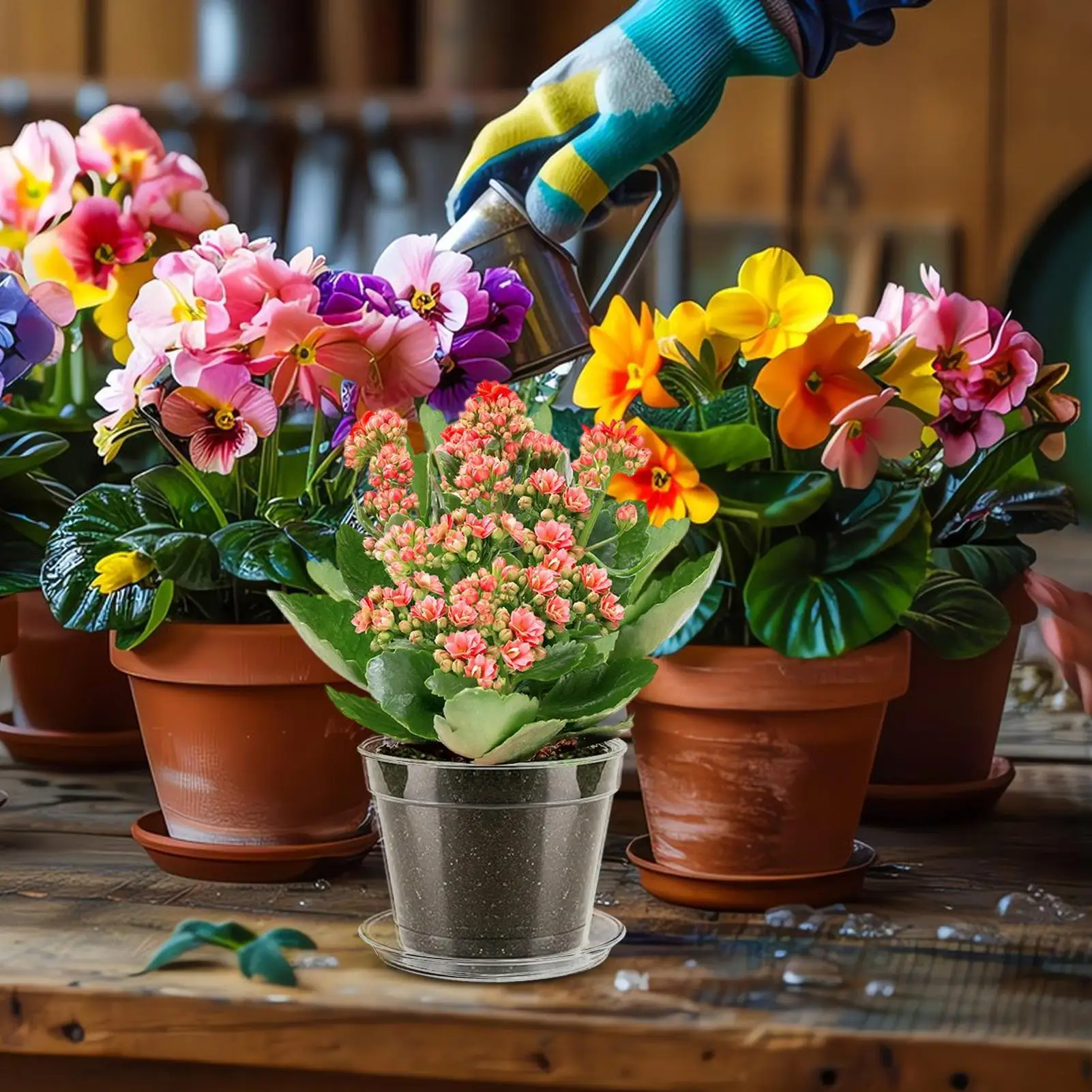 

Plant Nursery Pots Seedling Starting Pot Nutrition Transparent Vase Planter For Yard Home Planting Lawn Outdoor Display Indoor
