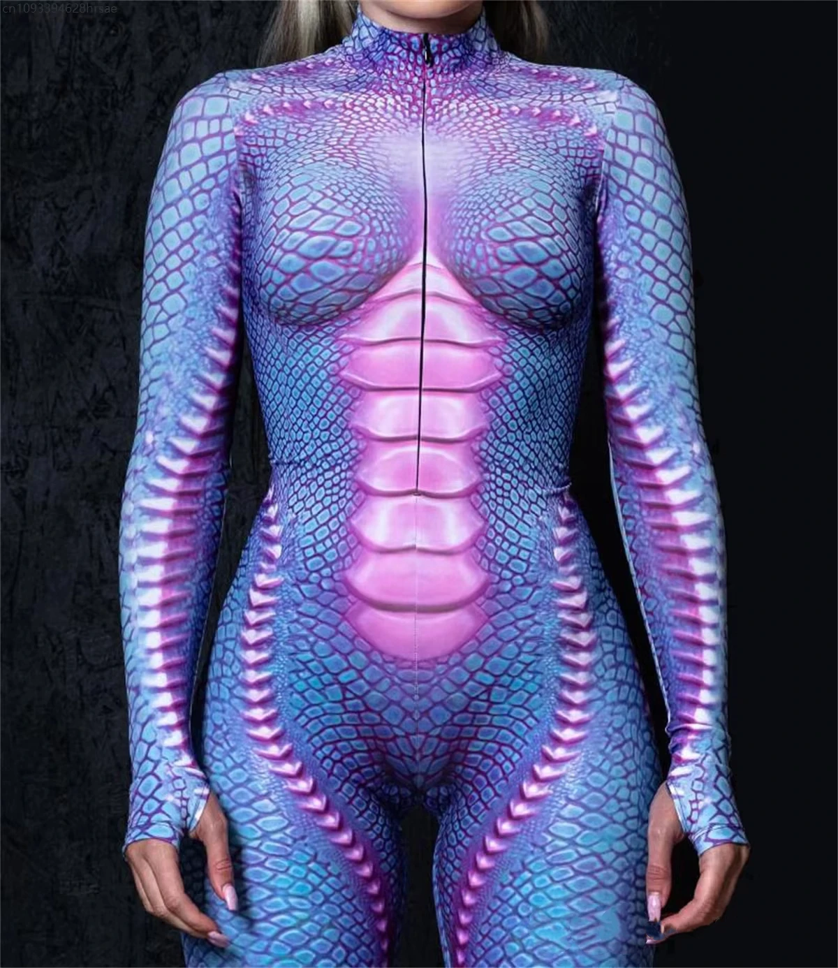 

Women Chameleon Lizard Cosplay Jumpsuit Halloween Reptile Animal Festival Bodysuit Carnival Costume Role Play Party Masquerade