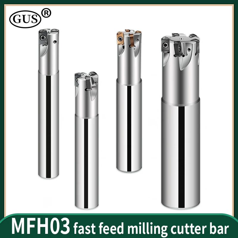 

MFH MFH03R MFH03 Milling Cutter Bar C16 C20 C25 C32 CNC Tool Holder Lathe Machine Fast Feed Double-sided Insert XLOGU030310ER