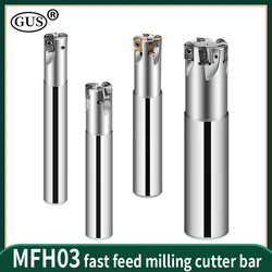 MFH MFH03R MFH03 Milling Cutter Bar C16 C20 C25 C32 CNC Tool Holder Lathe Machine Fast Feed Double-sided Insert XLOGU030310ER