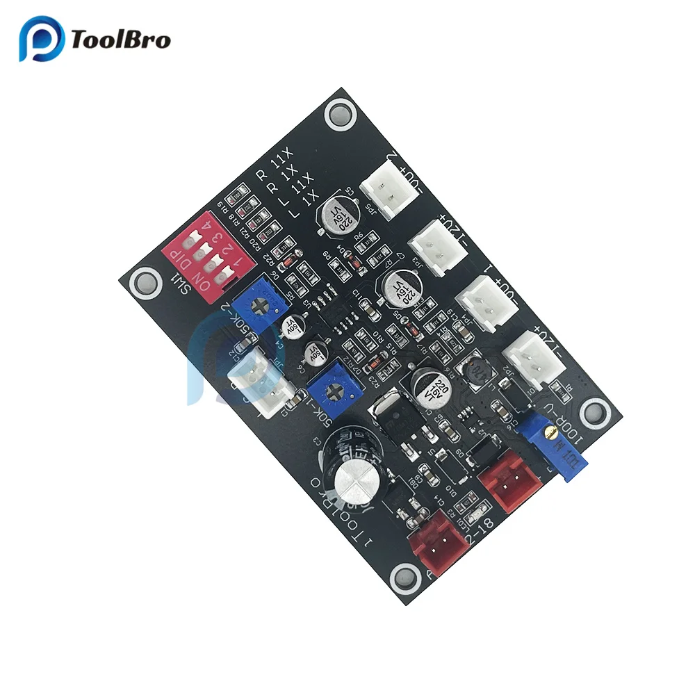 VU Meter Driver Board AC DC 12V-18V Support High Low Level Input Backlight Adjustable for Vacuum Tube Power Amplifier