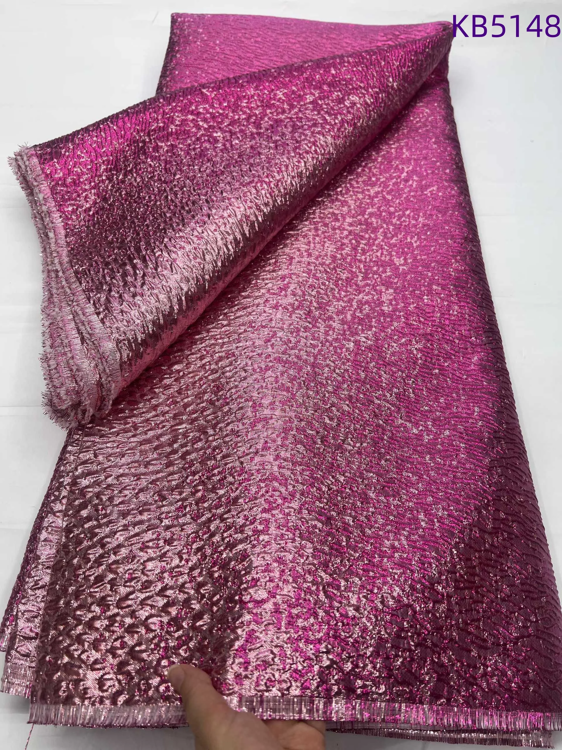 

Latest Brocade Jacquard Lace Embroidered Lace Fabric African French Mesh Tulle Lace Sequence Embroidery Lace For Sewing KB5148