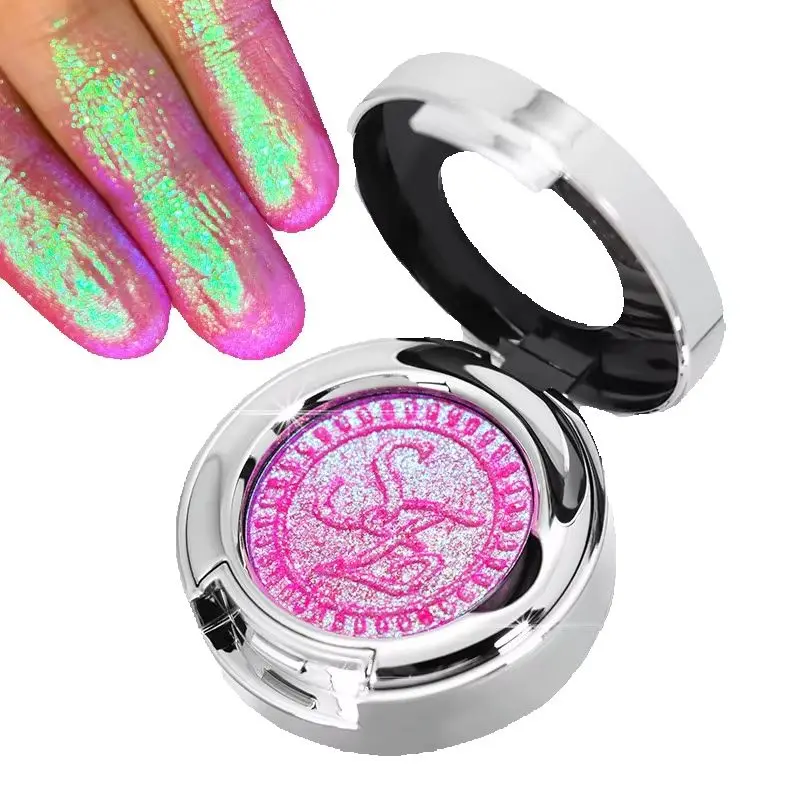 Chameleon Eyeshadow Highlighter Ultra-Sparkle Duochrome Shimmer,Gradient Pearl Powder,Highly Pigmented Multi-Use Eye Makeup