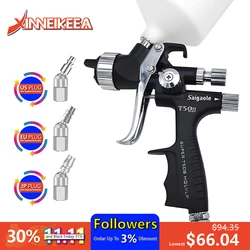 Saigaole T50 High Atomization Automotive Finish Spray Gun Sheet Metal Paint Water-Based Paint Varnish Air Spray Gun Tools LVLP