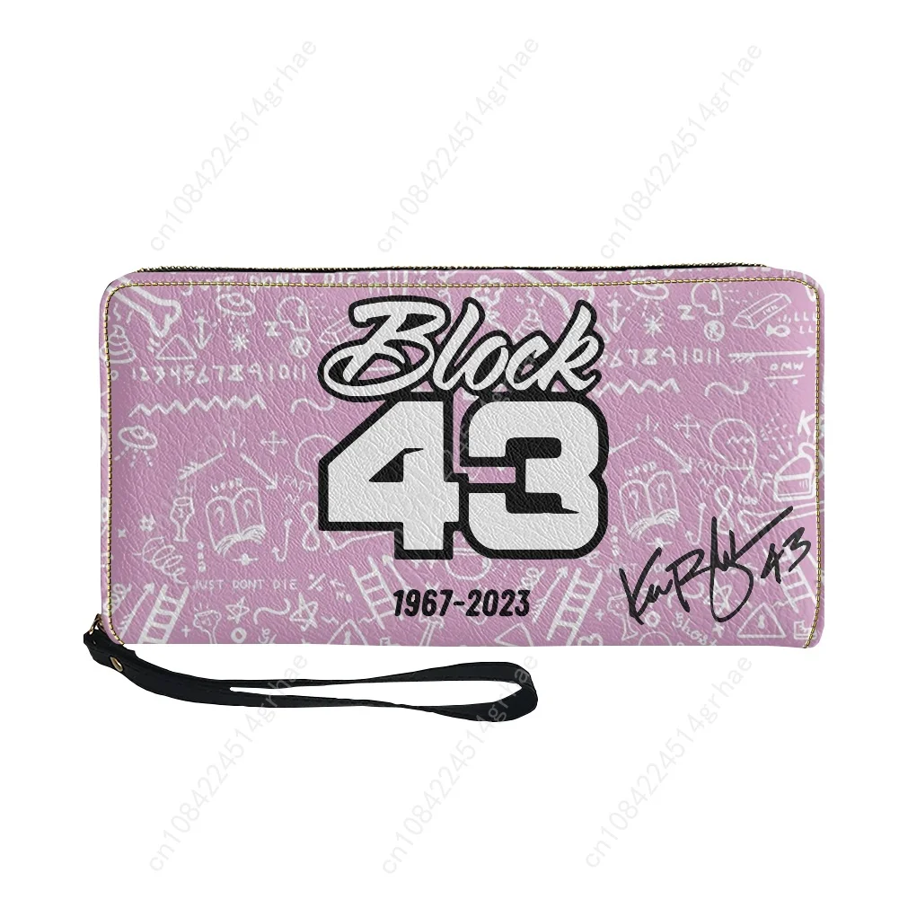 Ken Block 43 Custom Purse Mens Womens Teenagers Zipper Long Wallets Double Print  Portable Wallet Gift Bag