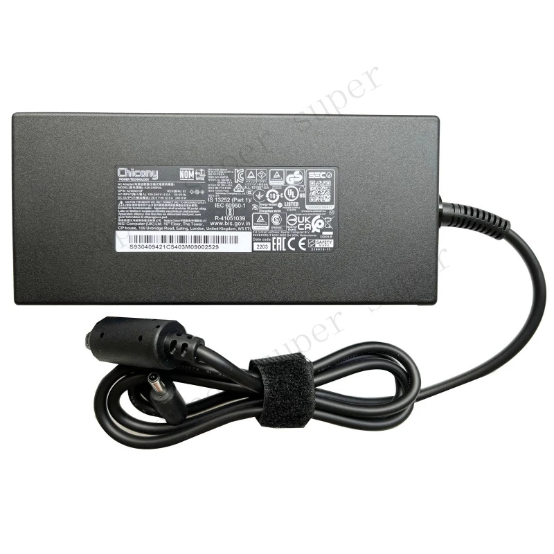 S+   Chicony 12A 240W AC Adapter For Gigabyte Aorus 17 XE5 XE4 XE4-73US514SH Charger