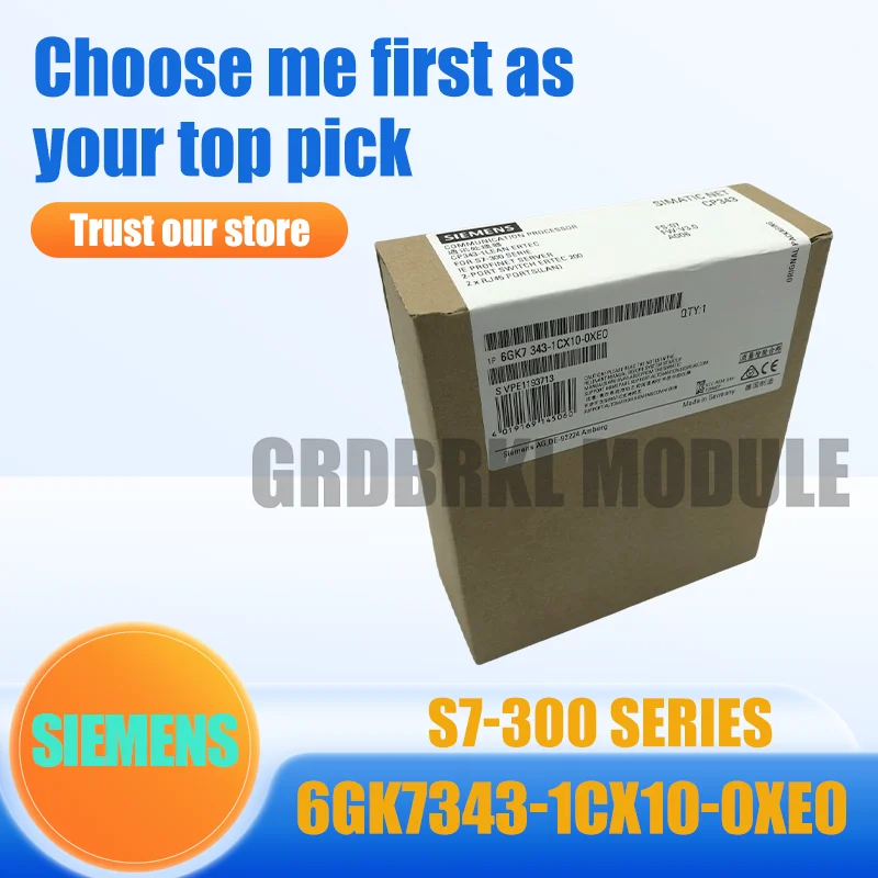 

Новый Оригинальный Коммуникационный Процессорный Модуль SIEMENS 6GK7343-1CX10-0XE0 6GK7 343-1CX10-0XE0