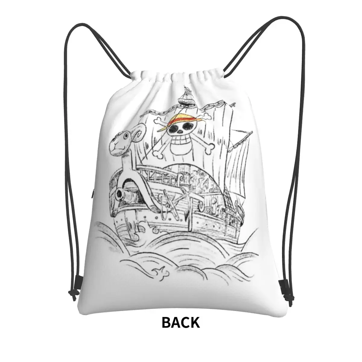 Going Merry Go-mochila portátil para hombre y mujer, bolso multifunción con cordón, bolsa de artículos diversos de bolsillo para viajes, deporte