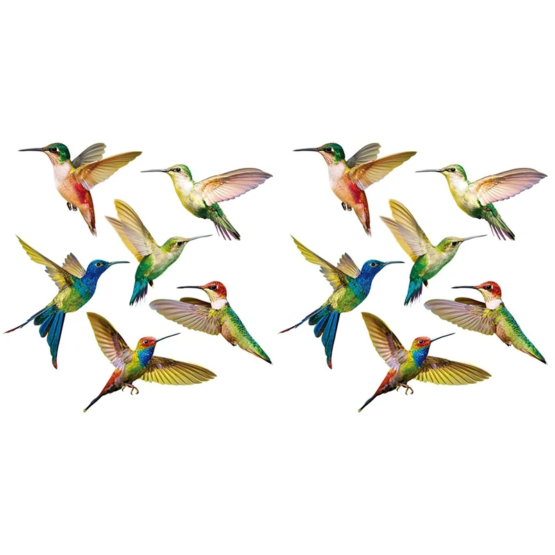 12 Pcs Lrge Size Bird Window Clings Anti-Collision Window Clings Decals To Prevent Bird Strikes On Window Glass