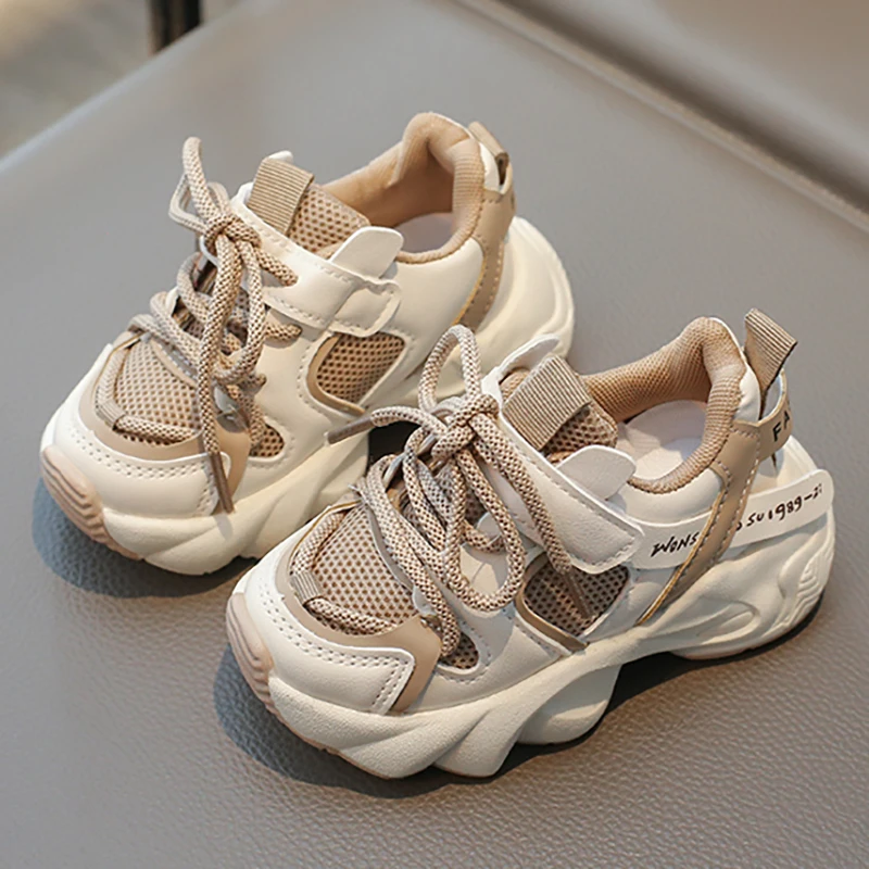 

Модные спортивные кроссовки 2026 года для детей из искусственной кожи, трендовые детские кеды с мягкой подошвой, эргономичные кроссовки для мальчиков и девочек