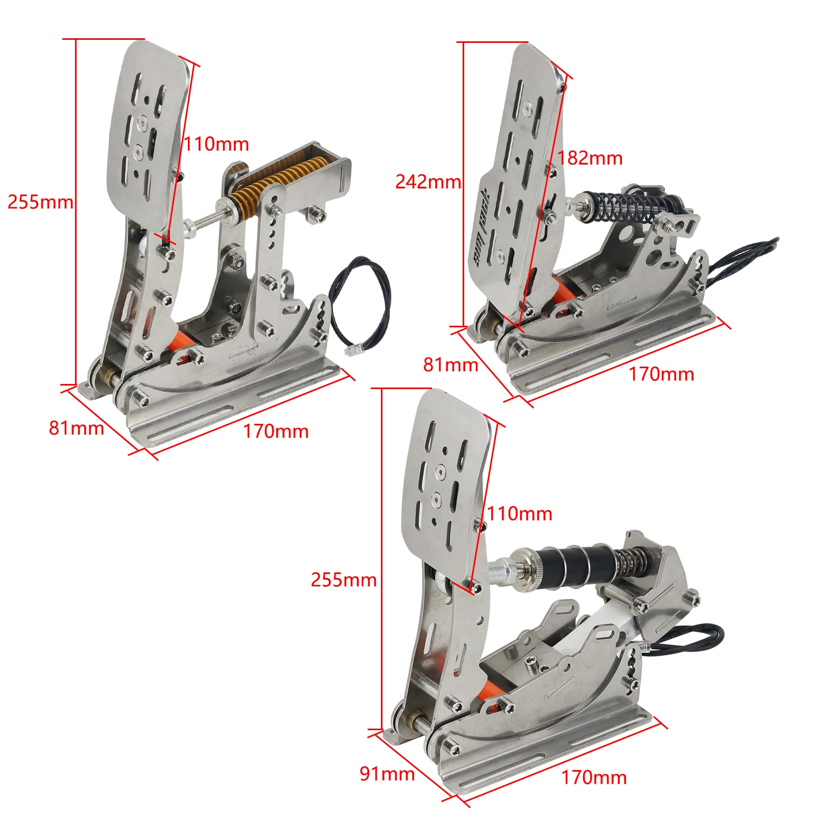 Simplayer PRO Pedals Sim Racing Pedals PC Racing Simulator Pressure Sensor Load Cell HE Hydraulic Pedal