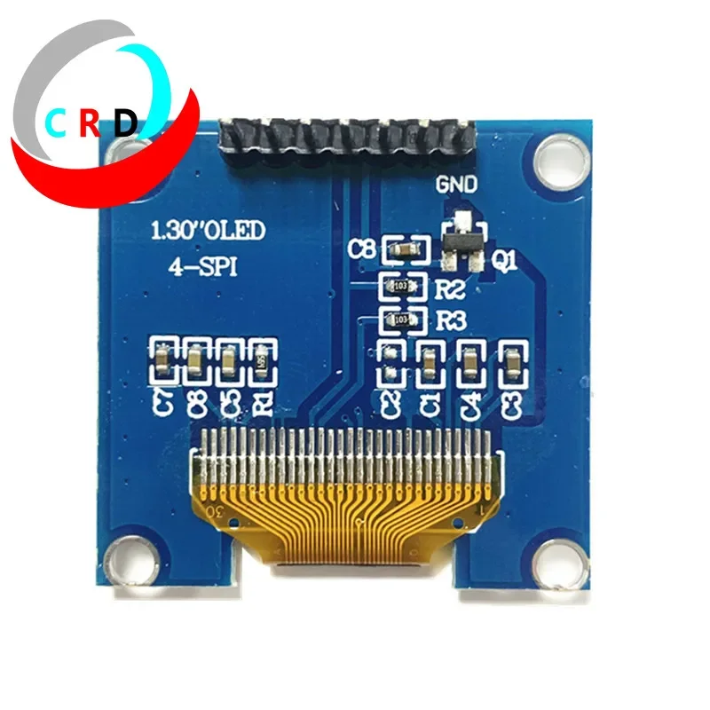 Changruida-Écran OLED LCD 1.3 pouces, petit module à broches, blanc, lumière bleue Raspberry pi