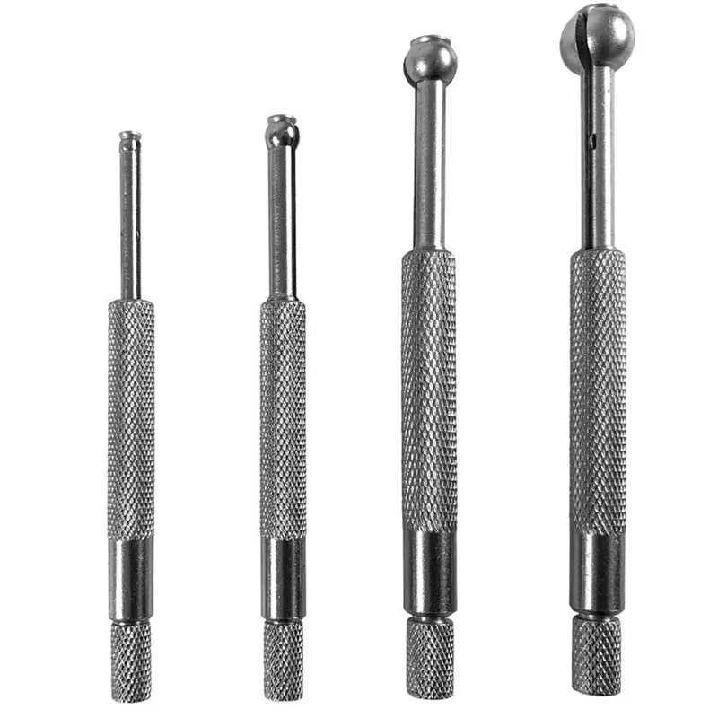 

4 Pcs Telescoping Full Round Bore Gauge Set, Small Hole Measurement Tool 1/8"-1/2" Inch/Mm-ABQU
